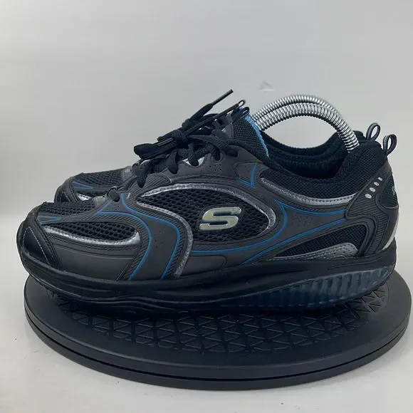 Skechers Shape Ups Black/Blue Walking Comfort Shoes 12320 Women’s Size 9.5 - Picture 8 of 12